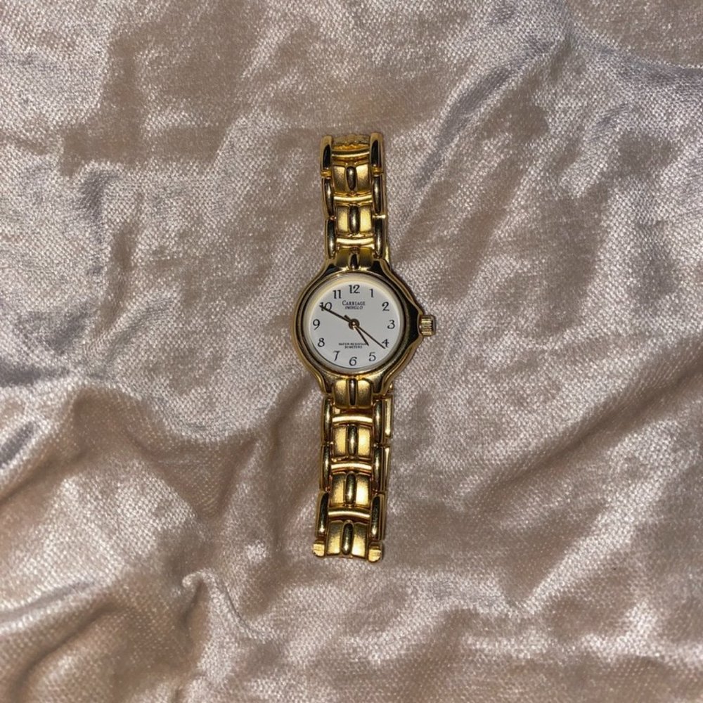 VINTAGE Carriage Timex Indiglo Womens Wrist Watch